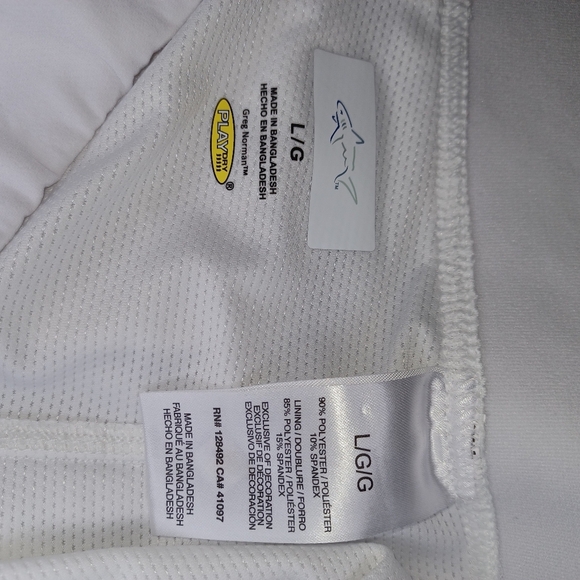 Greg Norman white golf skort with pockets - Picture 10 of 10